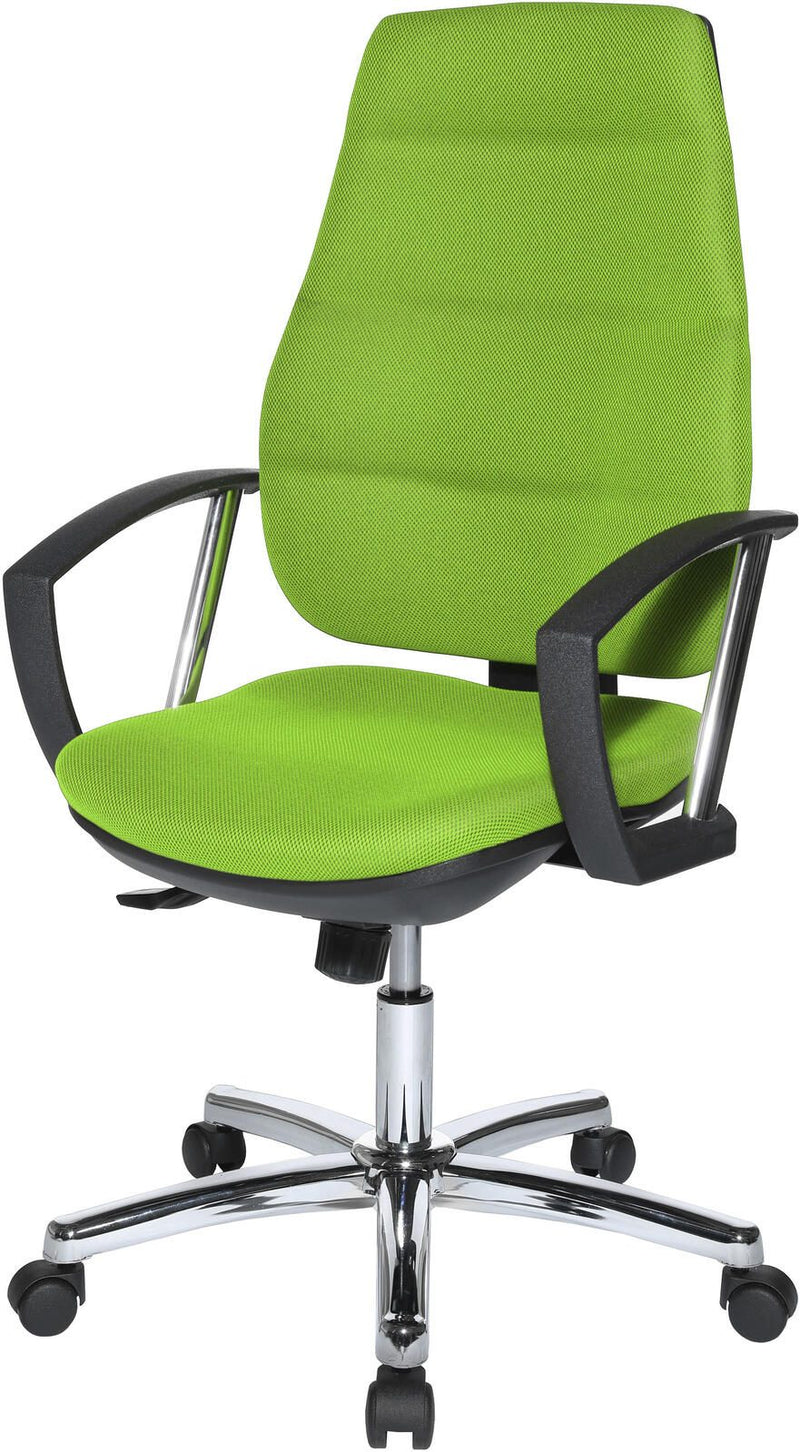 Bürostuhl Unni SY Deluxe grün, Gestell chrom