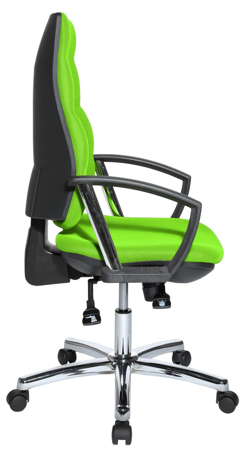 Bürostuhl Unni SY Deluxe grün, Gestell chrom