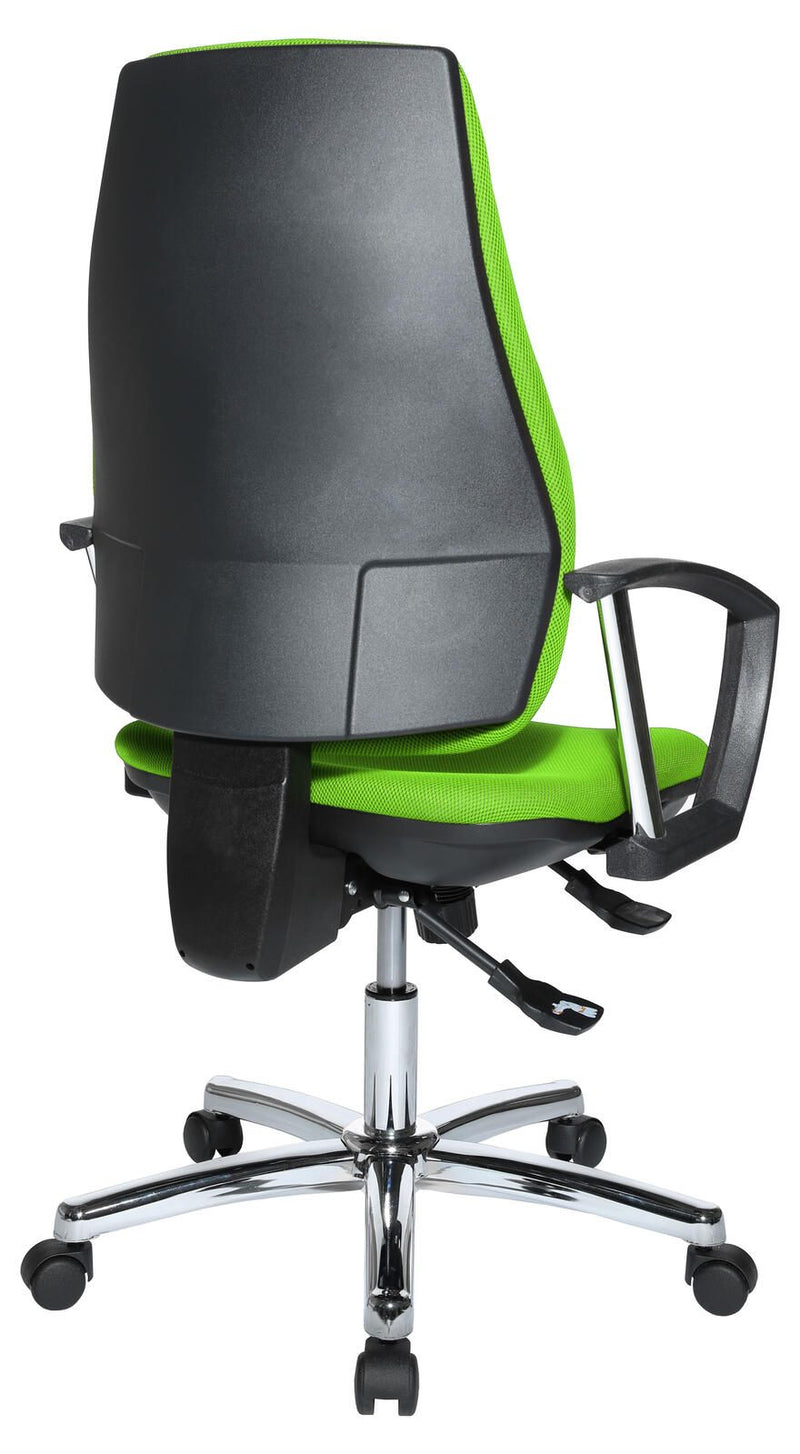 Bürostuhl Unni SY Deluxe grün, Gestell chrom