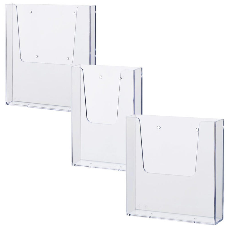 helit Wandprospekthalter 1/3 DIN A4 1-Fach transparent