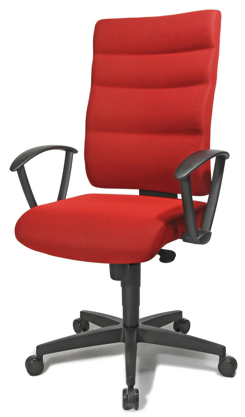 Bürostuhl Unni Med rot, Gestell schwarz