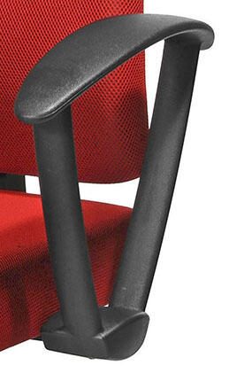 Bürostuhl Unni Med rot, Gestell schwarz