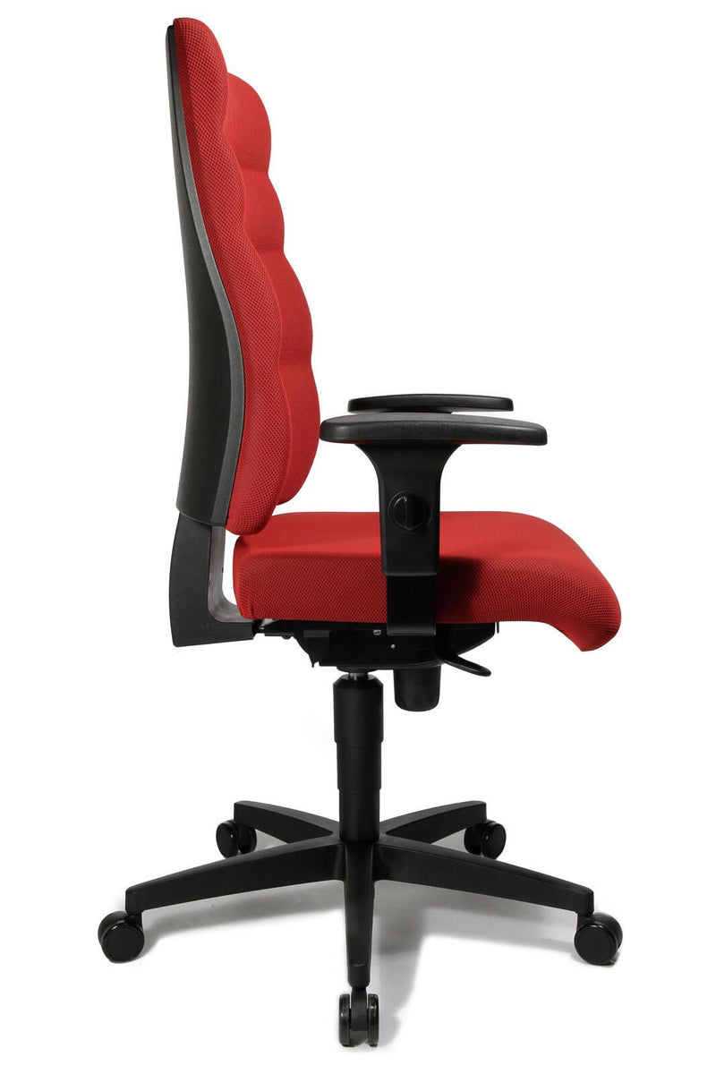 Bürostuhl Unni Med rot, Gestell schwarz