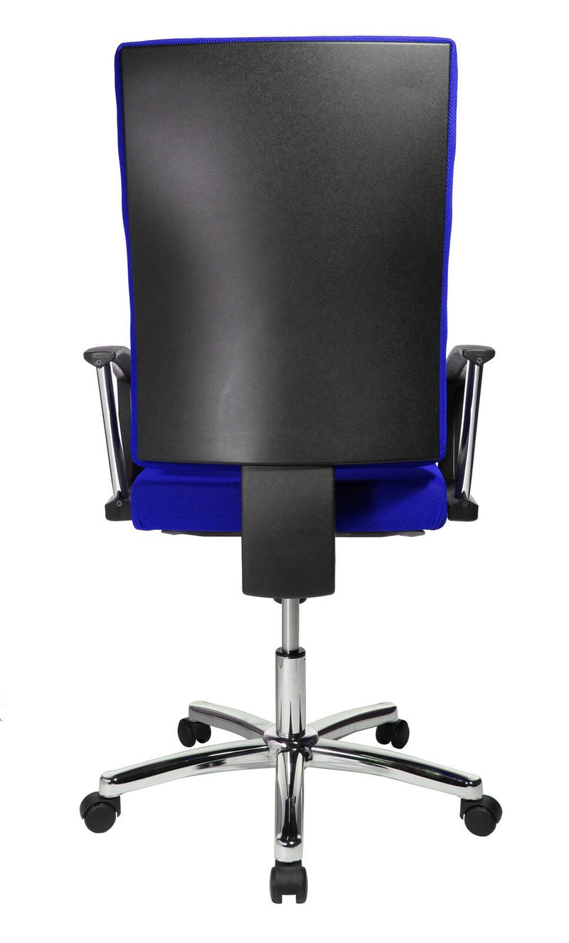 Bürostuhl Unni Med Deluxe blau, Gestell chrom