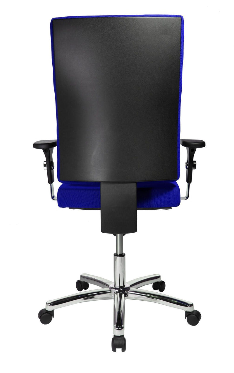 Bürostuhl Unni Med Deluxe blau, Gestell chrom
