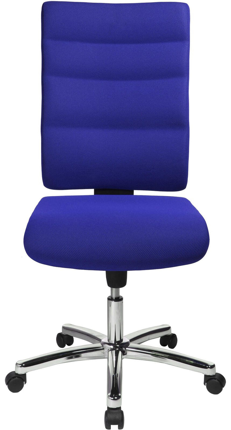Bürostuhl Unni Med Deluxe blau, Gestell chrom