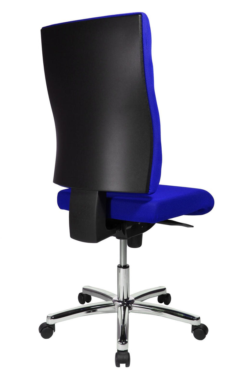 Bürostuhl Unni Med Deluxe blau, Gestell chrom
