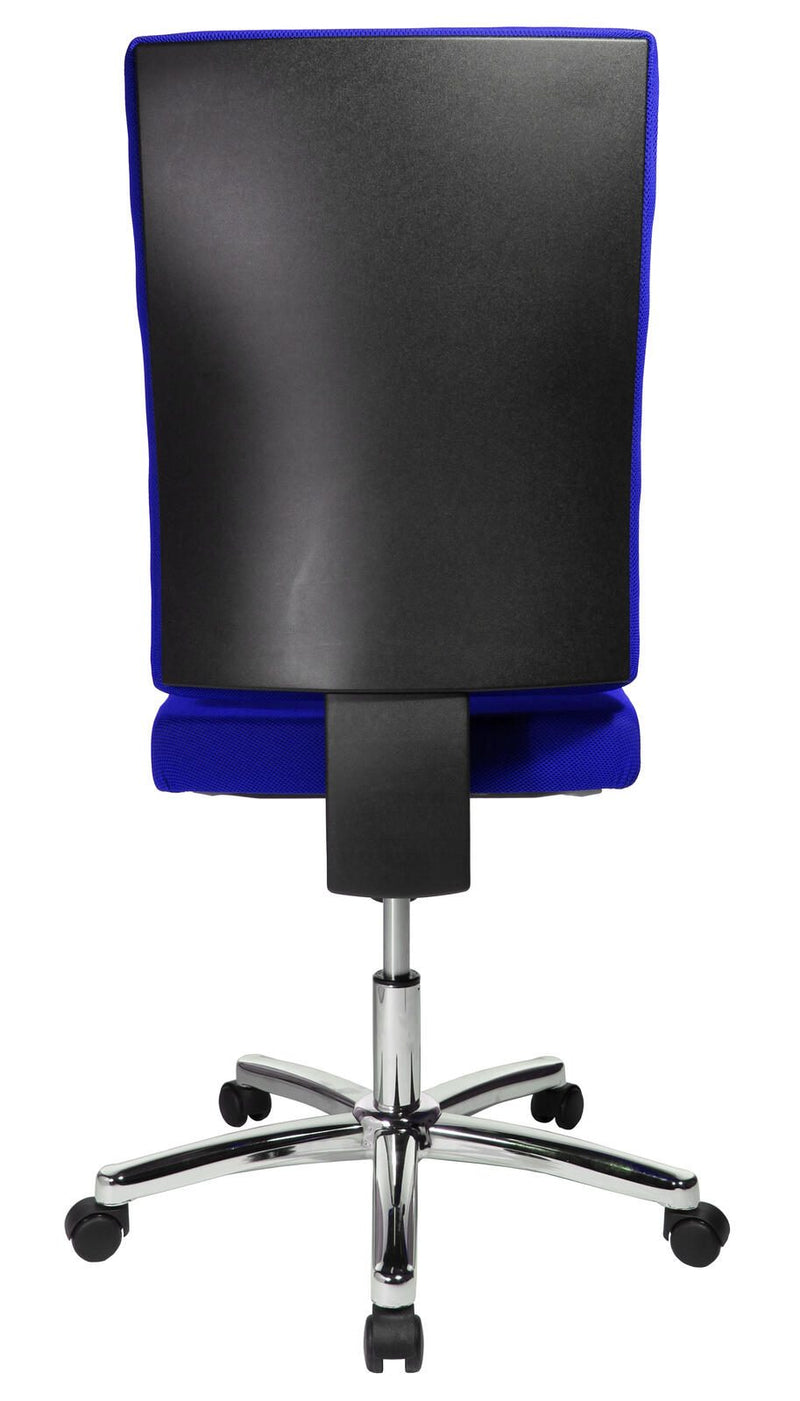 Bürostuhl Unni Med Deluxe blau, Gestell chrom