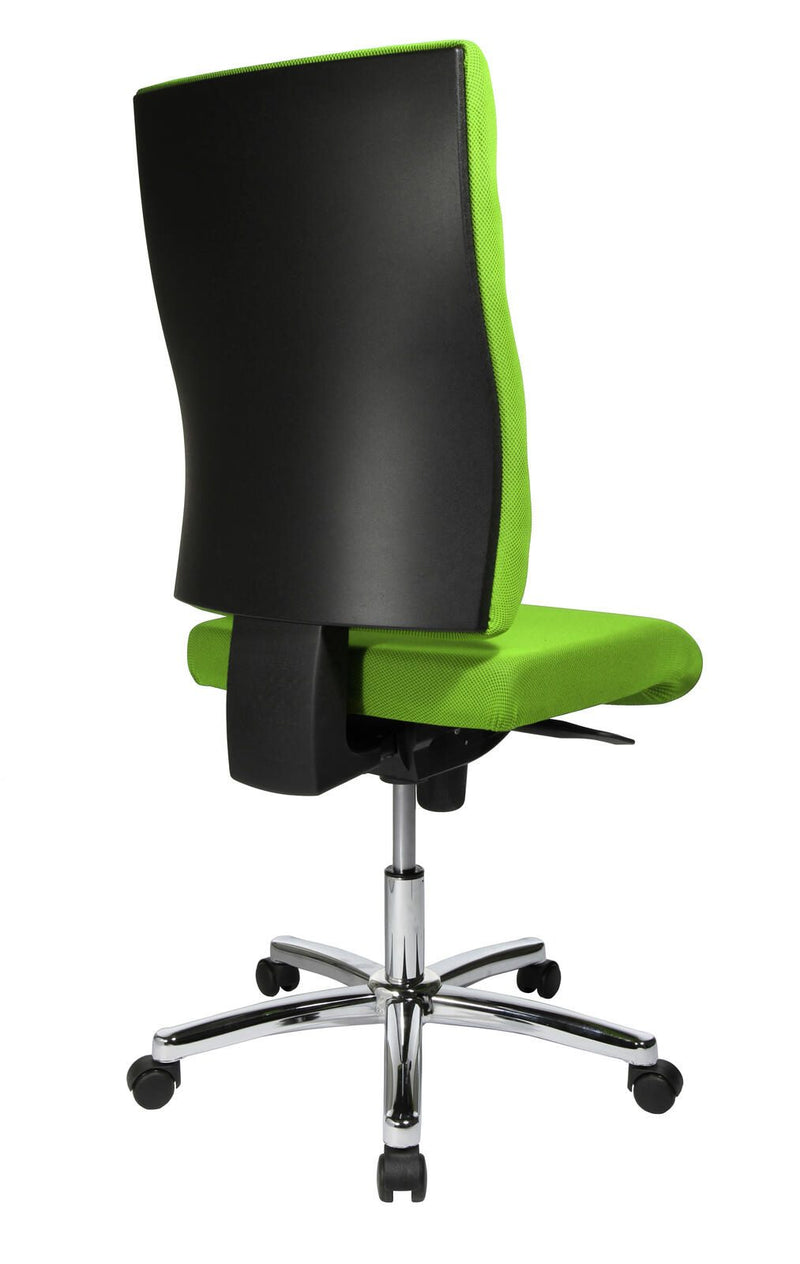 Bürostuhl Unni Med Deluxe grün, Gestell chrom