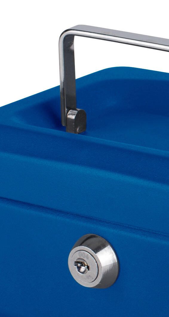 pavo Geldkassette Größe 1 blau