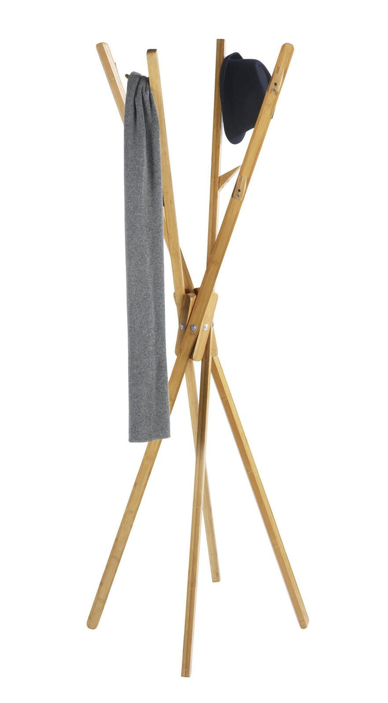 WENKO Kleiderständer Mikado braun 66,5 x 170,0 cm 12 Haken