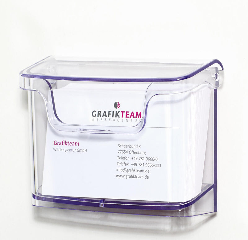 SIGEL Wandprospekthalter transparent bis 96,0 x 60,0 mm