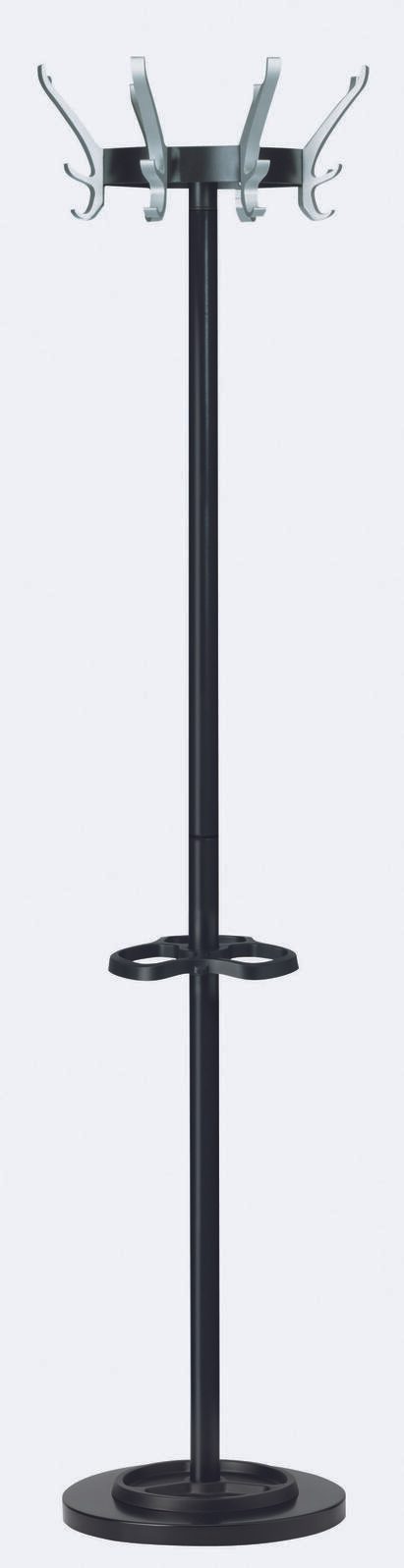 unilux Kleiderständer Cypres schwarz 34,0 x 170,0 cm 24 Haken