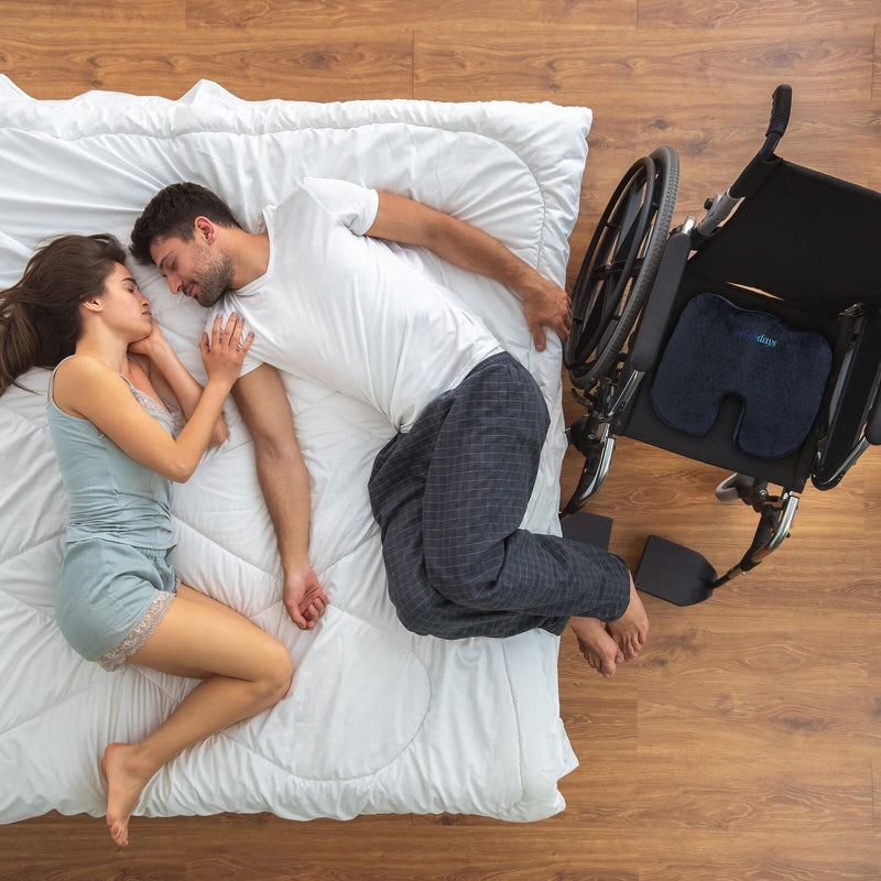 relaxdays Sitzkissen Orthopädisch schwarz
