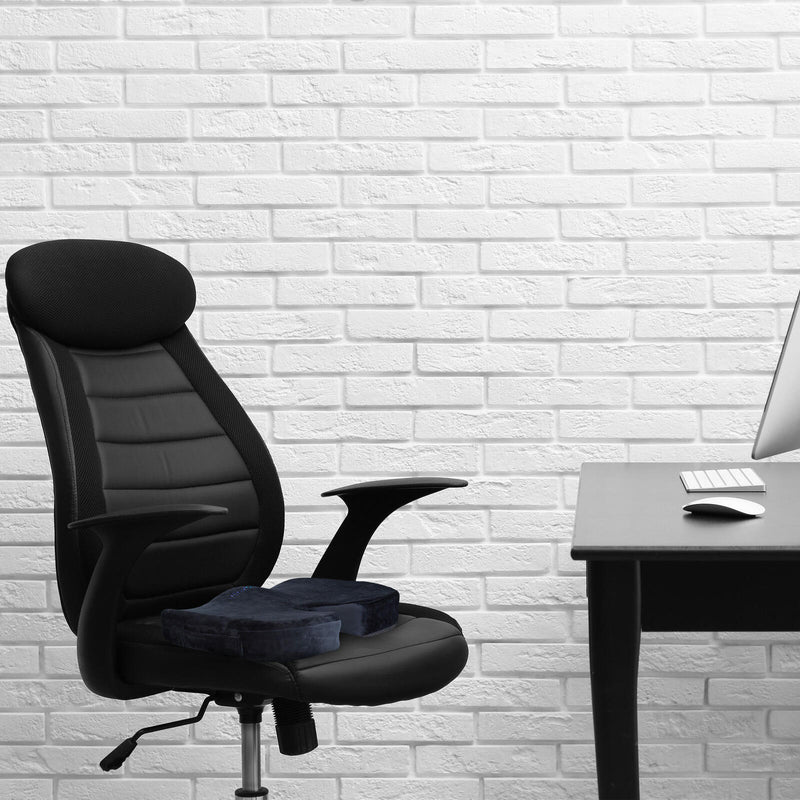 relaxdays Sitzkissen Orthopädisch schwarz