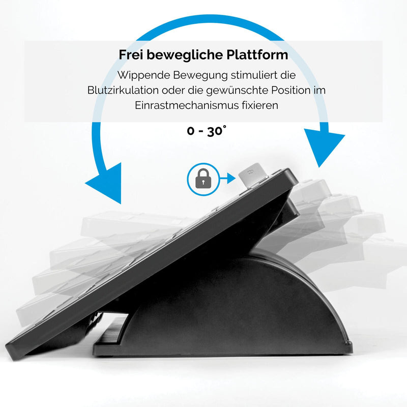 Fellowes Fußstütze Office Suites™ Microban® Polystyrol schwarz, silber