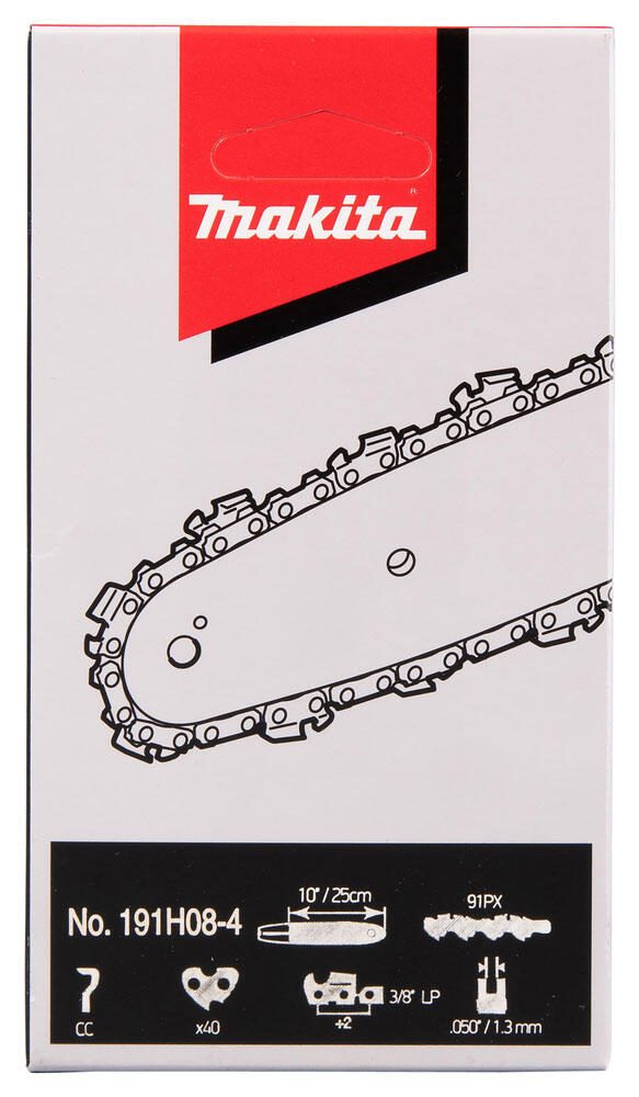 makita 191H08-4 Sägekette 10' / 25 cm, 3/8', 1,3 mm
