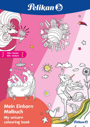 Pelikan Einhorn mit Sticker Malbuch