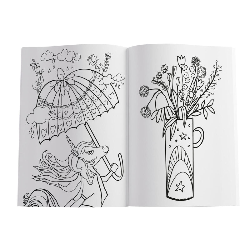 Pelikan Einhorn mit Sticker Malbuch