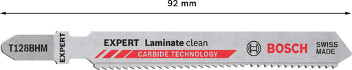 BOSCH EXPERT Laminate Clean T128BHM Stichsägeblätter 3 St.