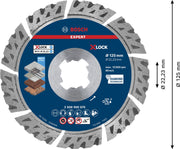 BOSCH Diamant-Trennscheibe 125 mm