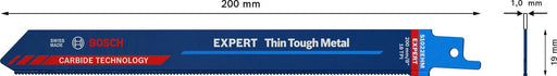 BOSCH ‘Thin Tough Metal’ S 1022 EHM Säbelsägeblatt 1 St.