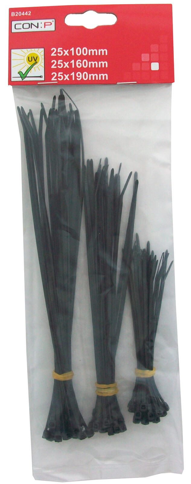 CON:P Kabelbinder-Set schwarz