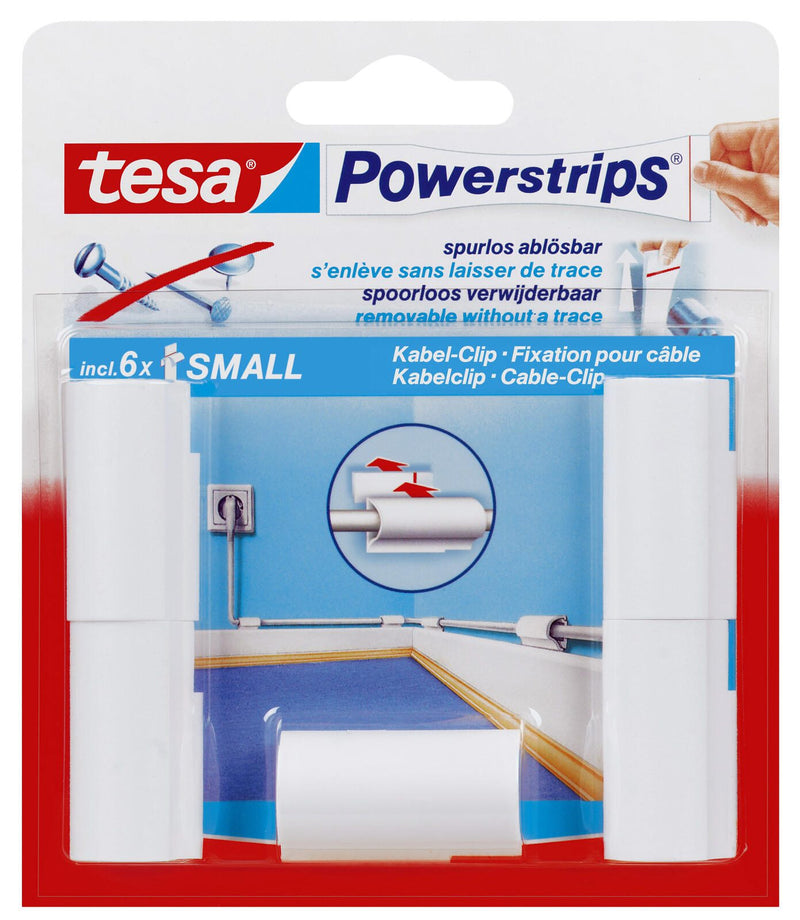 tesa Kabelclips weiß