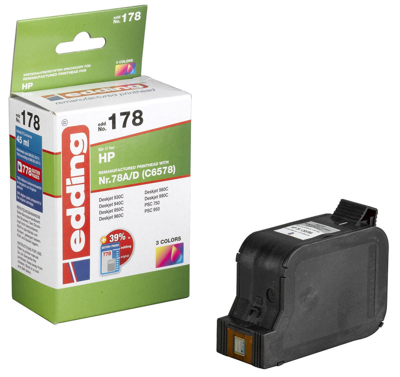 edding Druckerpatrone EDD-178 color kompatibel zu HP 78 (C6578A)