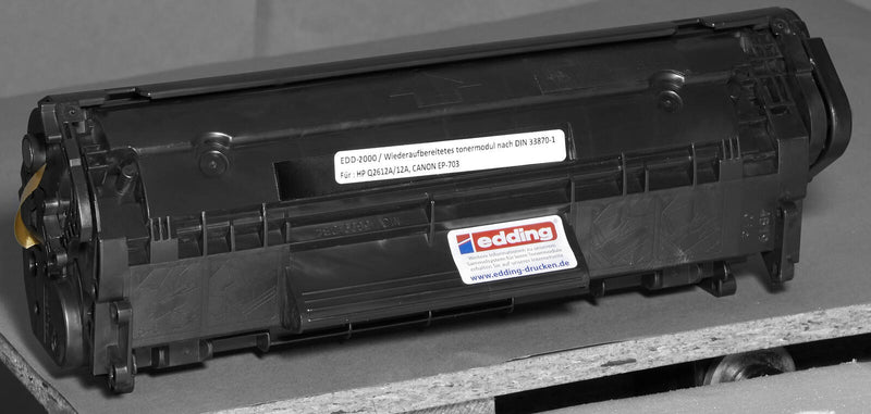 edding Toner EDD-2000 schwarz kompatibel zu HP 12A (Q2612A)