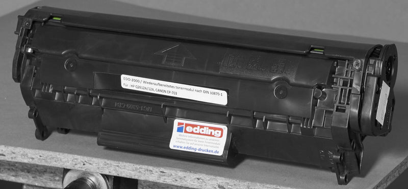 edding Toner EDD-2000 schwarz kompatibel zu HP 12A (Q2612A)