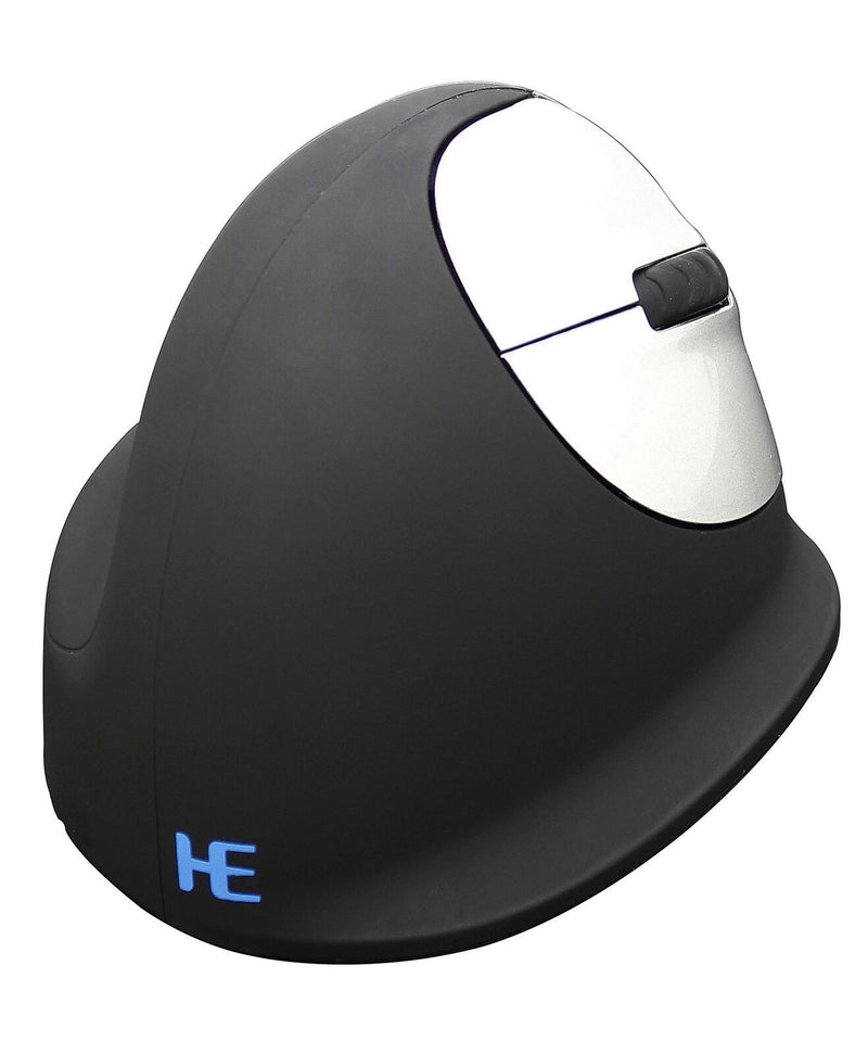 r-go HE Ergo Vertical Mouse Größe M rechts Maus ergonomisch kabellos schwarz, silber