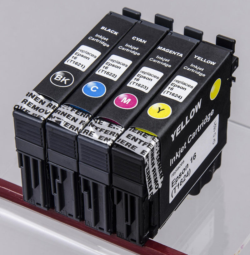 KMP Druckerpatrone E154V schwarz, cyan, magenta, gelb kompatibel zu EPSON 16 / T1626, 4er-Set