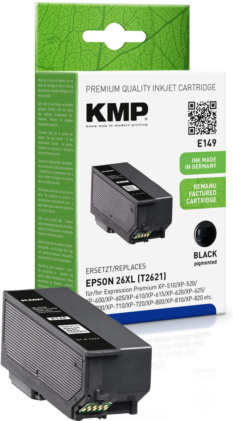 KMP Druckerpatrone E149 schwarz kompatibel zu EPSON 26XL / T2621XL