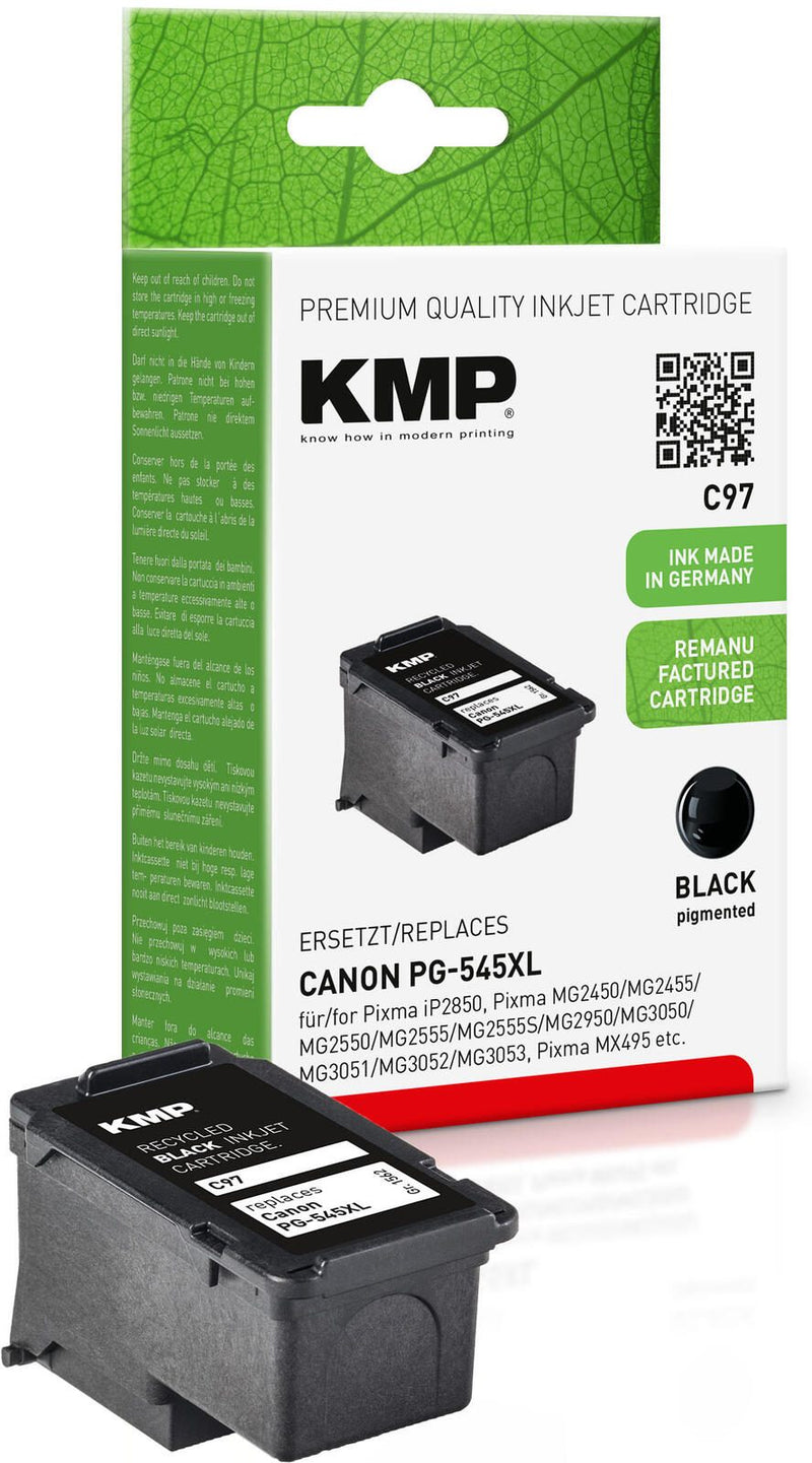 KMP Druckkopf C97 schwarz kompatibel zu Canon PG-545 XL