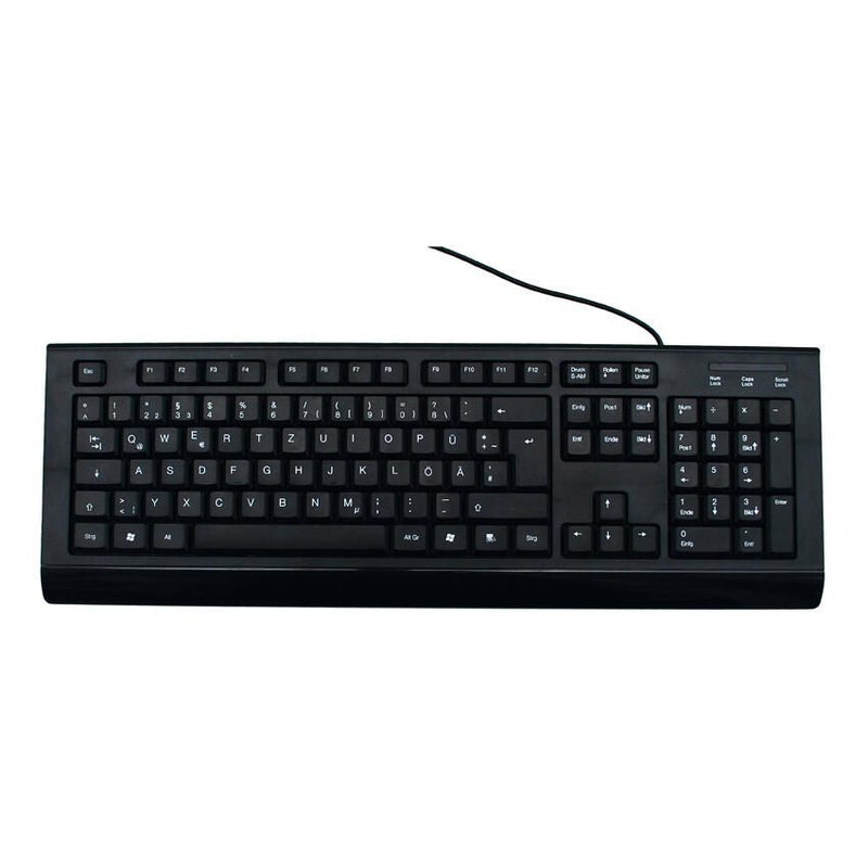 MediaRange Tastatur kabelgebunden MROS101 schwarz