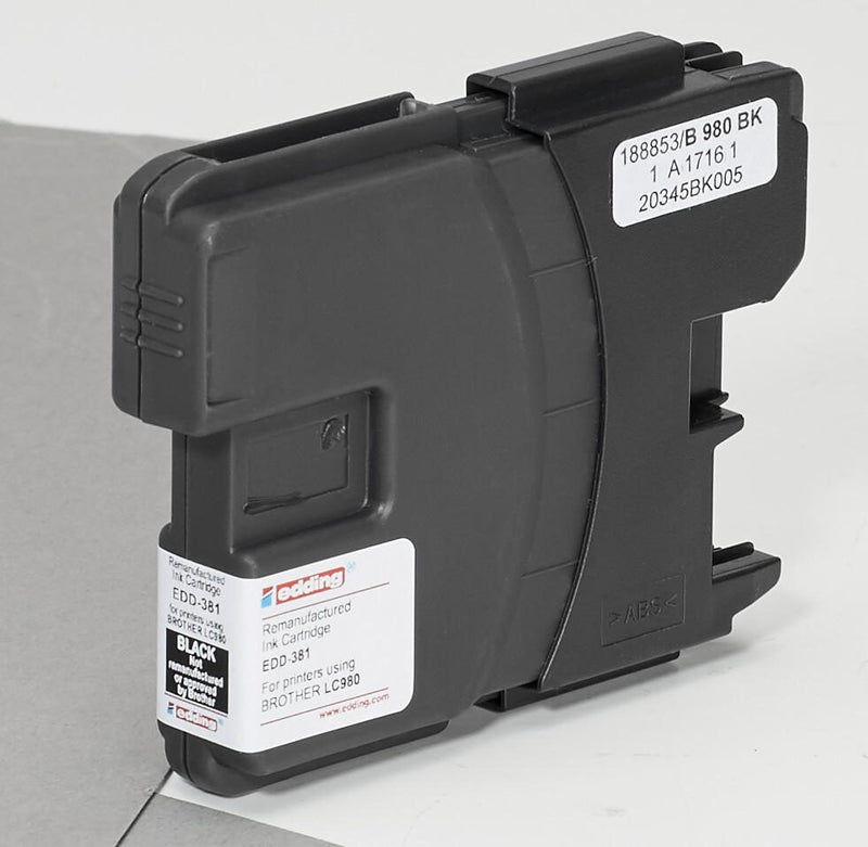 edding Druckerpatrone EDD-381 schwarz kompatibel zu brother LC-980BK