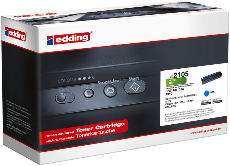 edding Toner EDD-2105 cyan kompatibel zu HP 131A (CF211A)