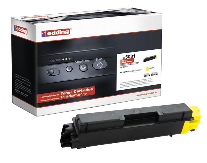 edding Toner EDD-5031 gelb kompatibel zu KYOCERA TK-580Y