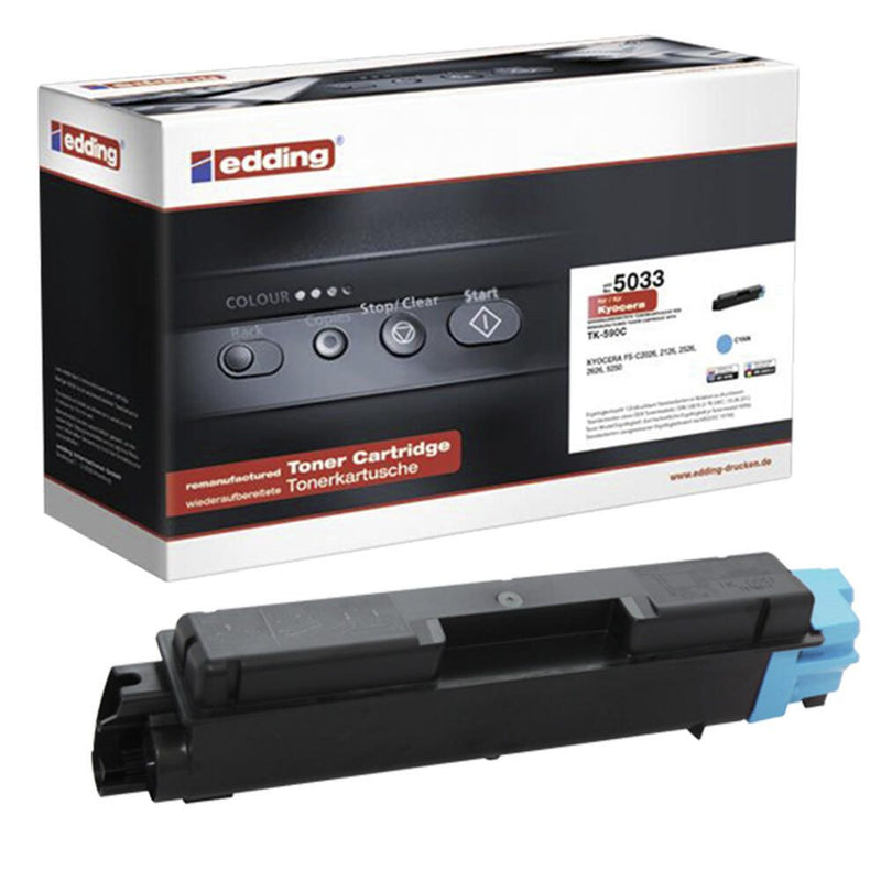 edding Toner EDD-5033 cyan kompatibel zu KYOCERA TK-590C