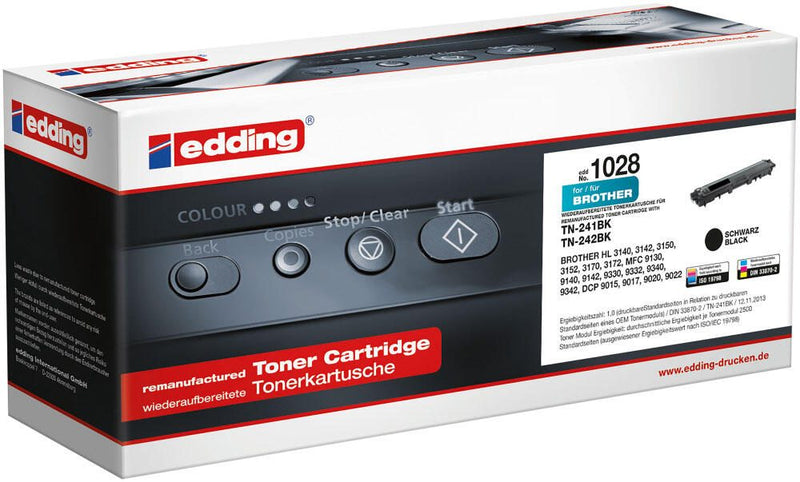 edding Toner EDD-1028 schwarz kompatibel zu brother TN-241/TN-242BK