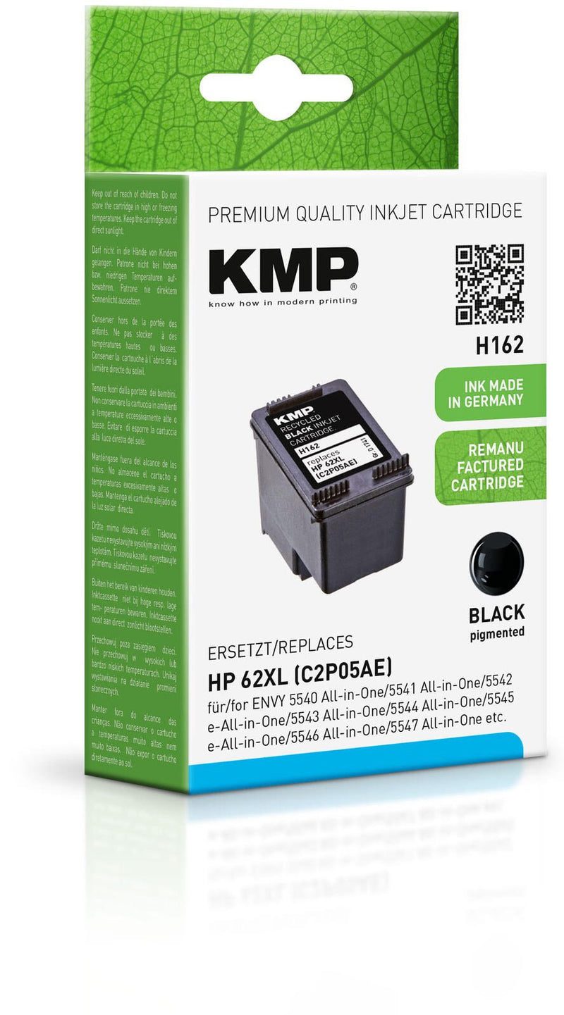 KMP Druckerpatrone H162 schwarz kompatibel zu HP 62XL (C2P05AE)