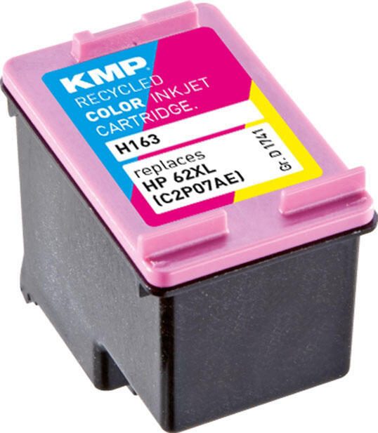 KMP Druckerpatrone H163 color kompatibel zu HP 62XL (C2P07AE)
