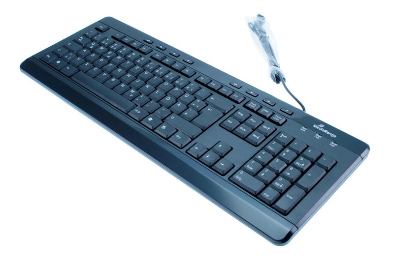 MediaRange Tastatur kabelgebunden MROS102 schwarz
