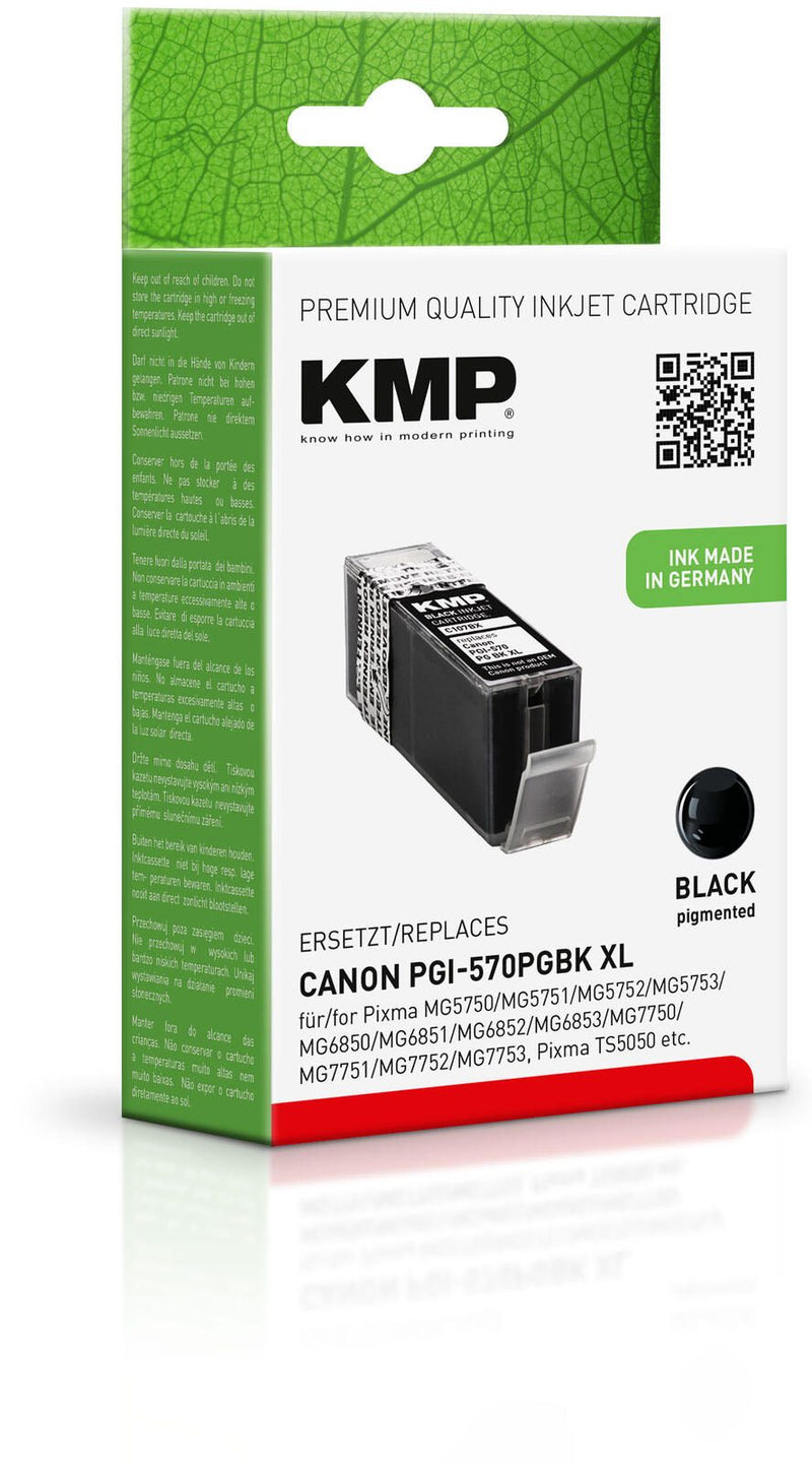 KMP Druckerpatrone C107BX schwarz kompatibel zu Canon PGI-570 XL PGBK