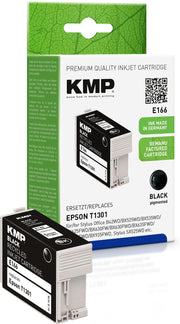 KMP Druckerpatrone E166 schwarz kompatibel zu EPSON 13 XL / T1301 XL