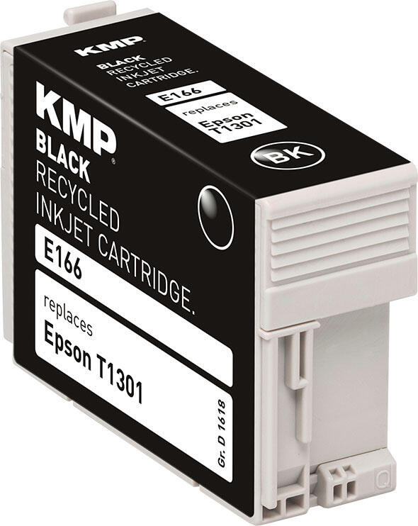 KMP Druckerpatrone E166 schwarz kompatibel zu EPSON 13 XL / T1301 XL