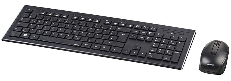 Hama Tastatur-Maus-Set kabellos Cortino schwarz