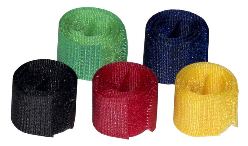 MediaRange Kabelbinder rot, gelb, grün, schwarz, blau
