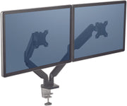 Fellowes Monitor-Halterung Platinum Dual schwarz